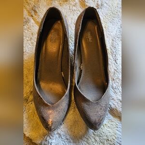 Mossimo brown snakeskin shoes size 9